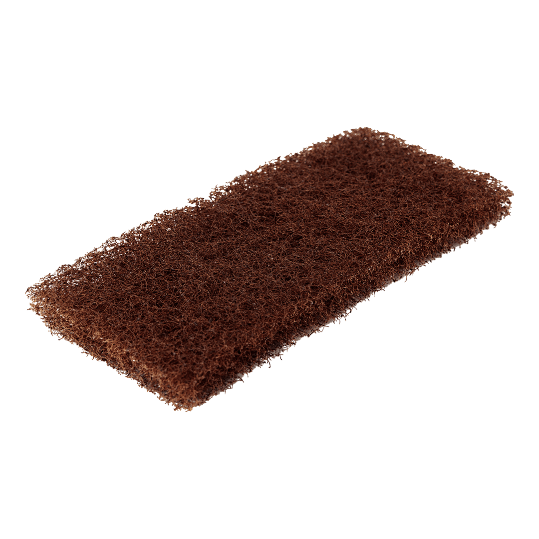 Octopus #101 Scrubbing Pad 4.5X10 IN Polyester Fiber Brown Heavy Duty 20/Case