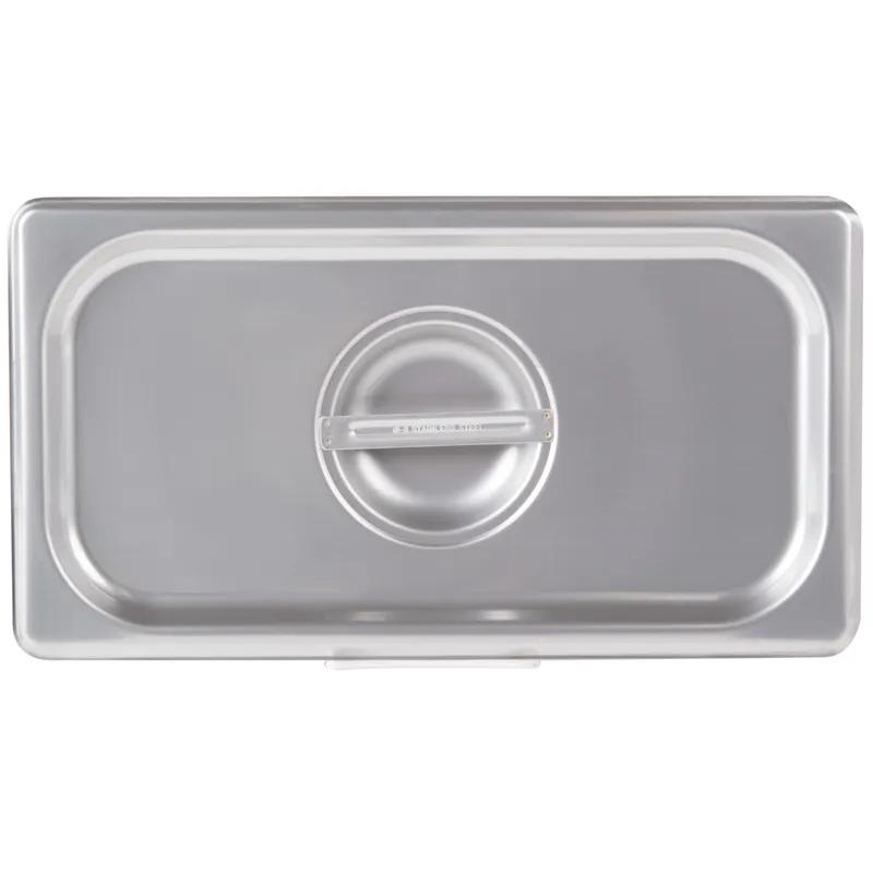 Super Pan V® Cover Stainless Steel For 1/3 Size Steam Pan Solid 1/Each
