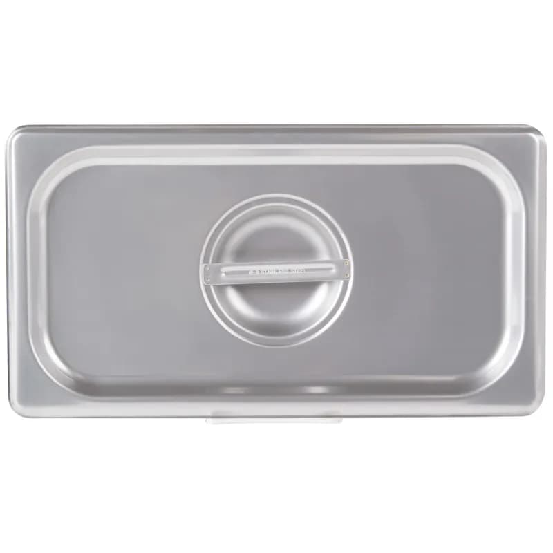 Super Pan V® Cover For Steam Table Pan 1/3 Size Stainless Steel Solid 1/Each