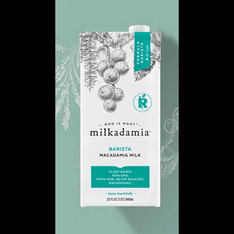 Milkadamia Barista Macadamia Milk 32 OZ 12/Case
