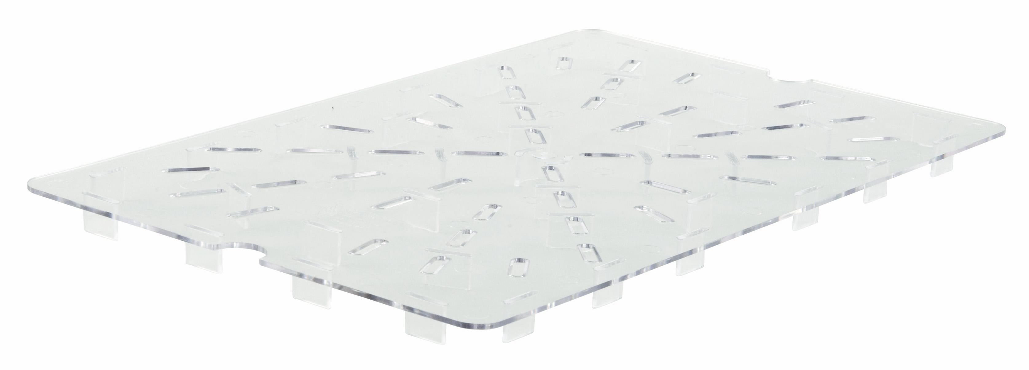 Shelf Drain Full Size 21.25X13X1 IN Clear Rectangle PC 1/Each