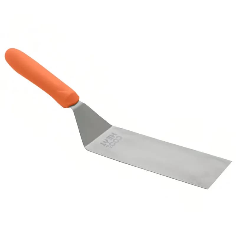 Turner 7.25X3 IN Stainless Steel Orange Offset Blade Heat Resistant Ergonomic Handle Dishwasher Safe 1/Each