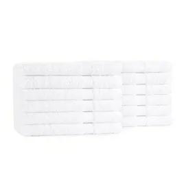Hand Towel 16X27 IN White Cotton Terry Cloth 12/Dozen