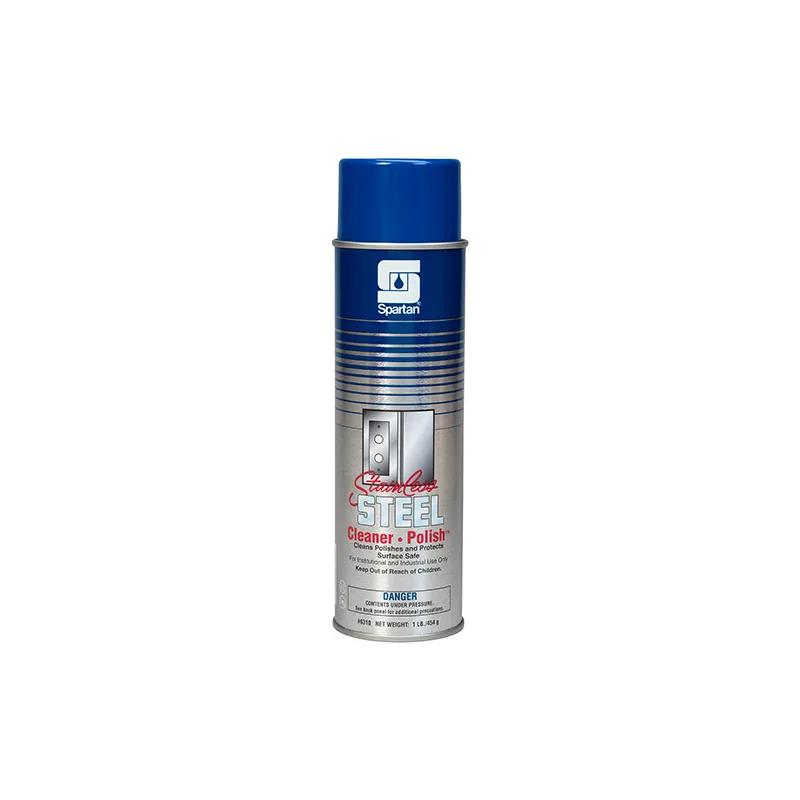 Lemon Stainless Steel Cleaner & Polish 20 OZ Alkaline RTU Aerosol Water-Based Non-Abrasive 12/Case