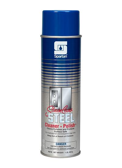 Lemon Stainless Steel Cleaner & Polish 20 OZ Alkaline RTU Aerosol Water-Based Non-Abrasive 12/Case