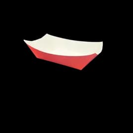 Food Tray 3 LB Paper Red Rectangle 500/Case