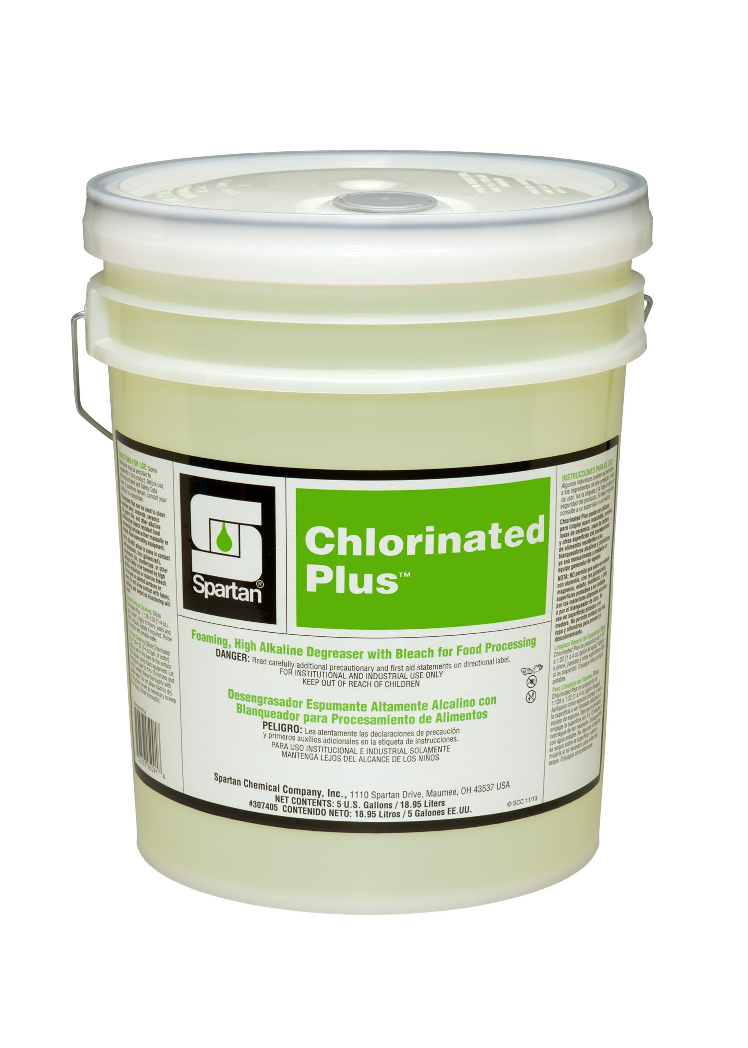 Chlorinated Plus® Unscented Degreaser 5 GAL Multi Surface Heavy Duty Alkaline Concentrate 1/Pail