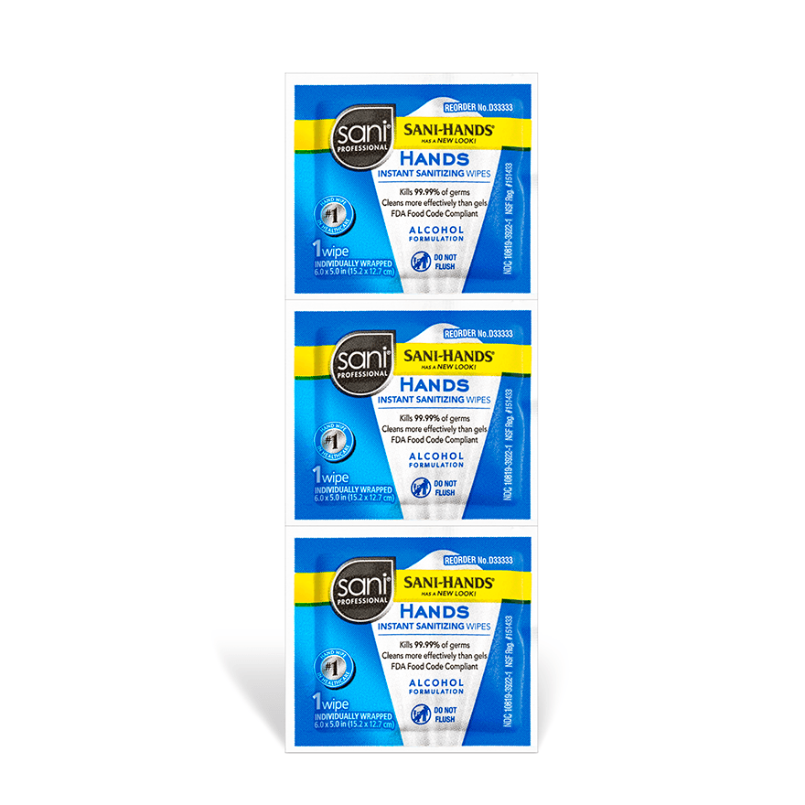 Sani Professional® Sani Hands Hand Sanitizer Wipe 3000 Sheets/Case