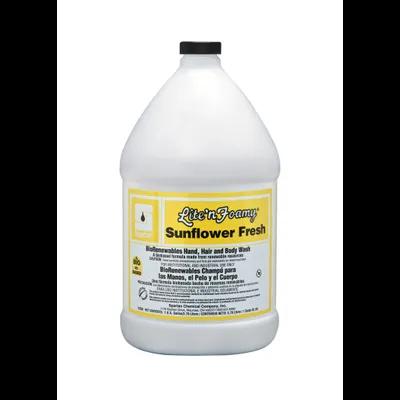 Lite'n Foamy® Sunflower Fresh® Hand Soap Foam RTU 1 GAL Sunflower Yellow 4/Case