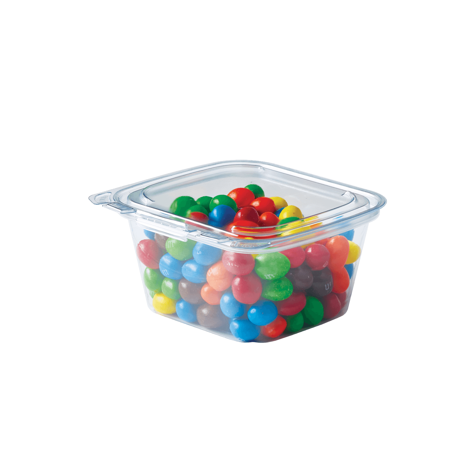 Crystal Seal® Delectables™ Deli Container Hinged 16 OZ PET Clear Rectangle Tamper-Evident 200/Case