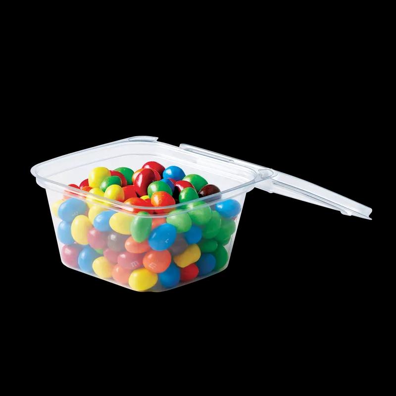 Crystal Seal® Delectables™ Deli Container Hinged 16 OZ PET Clear Rectangle Tamper-Evident 200/Case