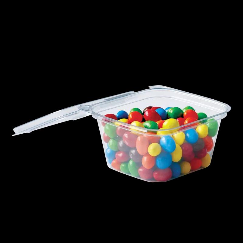 Crystal Seal® Delectables™ Deli Container Hinged 16 OZ PET Clear Rectangle Tamper-Evident 200/Case