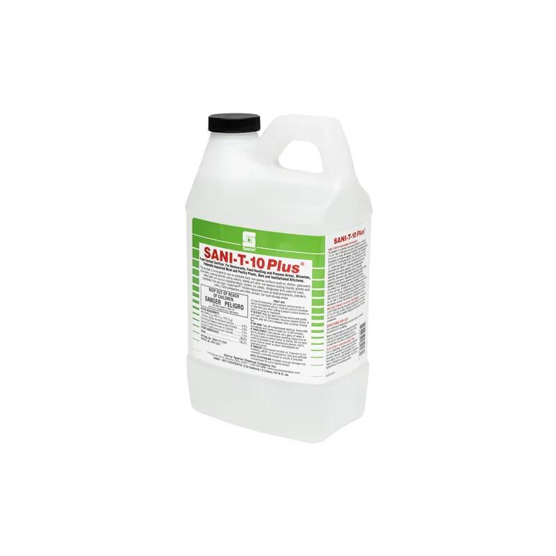 Sani-T-10 Plus® 22 Unscented Food Service Sanitizer 2 L Multi Surface Neutral RTU Quat Cog 4/Case