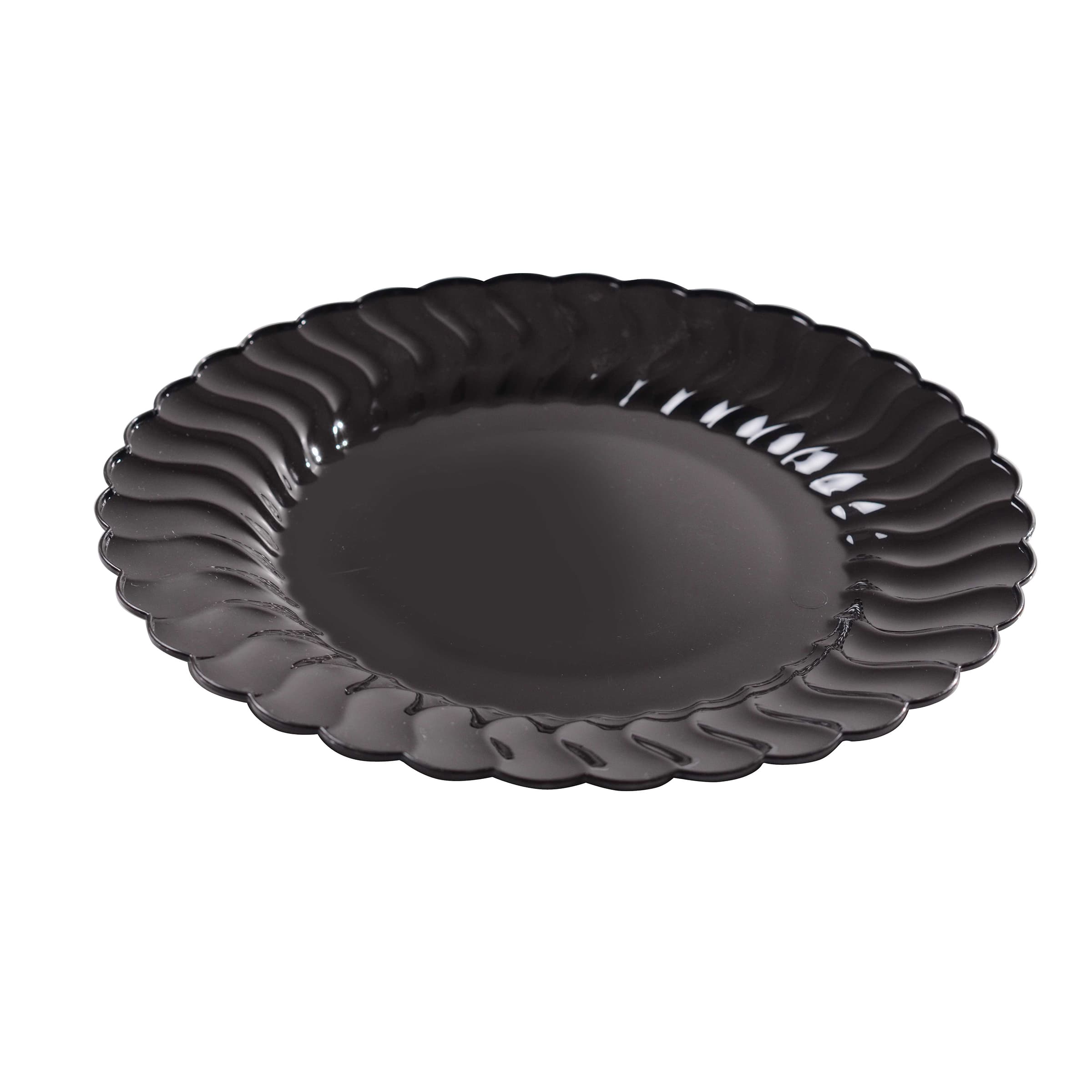 Plate 9 IN Plastic Black 180/Case