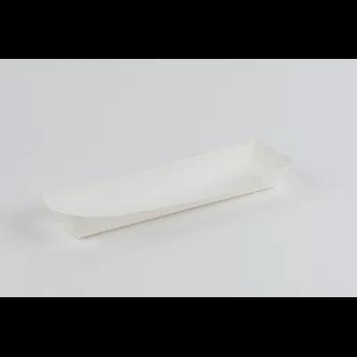 Hot Dog Food Tray 11.25X3.75X1.38 IN Paper White Rectangle 1000/Case
