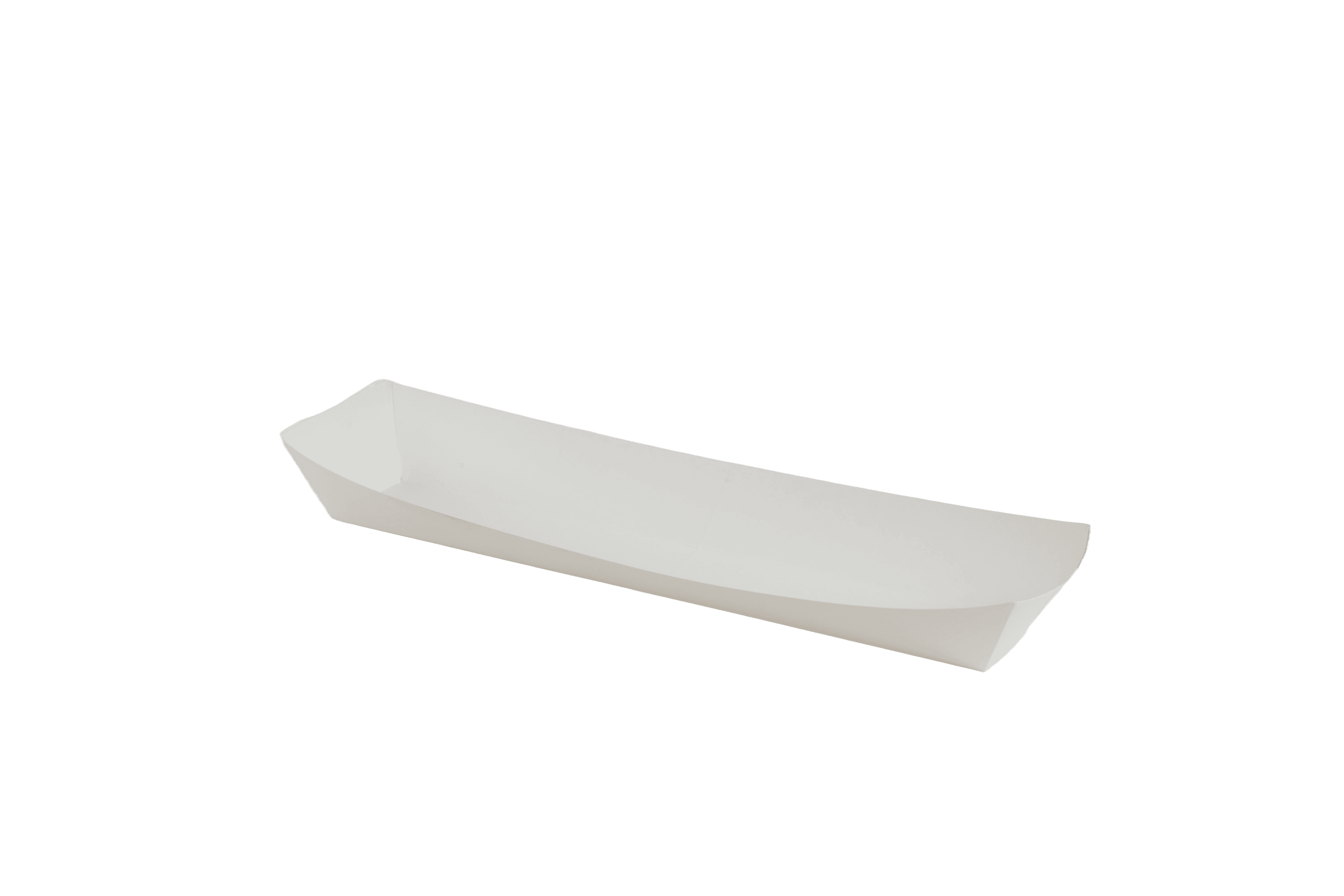 Hot Dog Food Tray 11.25X3.75X1.38 IN Paper White Rectangle 1000/Case