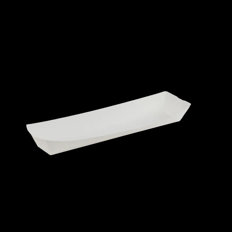 Hot Dog Food Tray 11.25X3.75X1.38 IN Paper White Rectangle 1000/Case