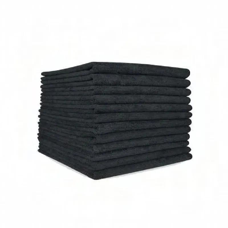 Smart Choice Cleaning Cloth 16X16 IN 45GM Microfiber Black 275 GSM 1/Dozen