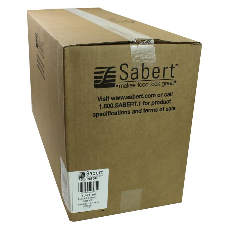 Bowl 8 OZ PP Black Round 500/Case