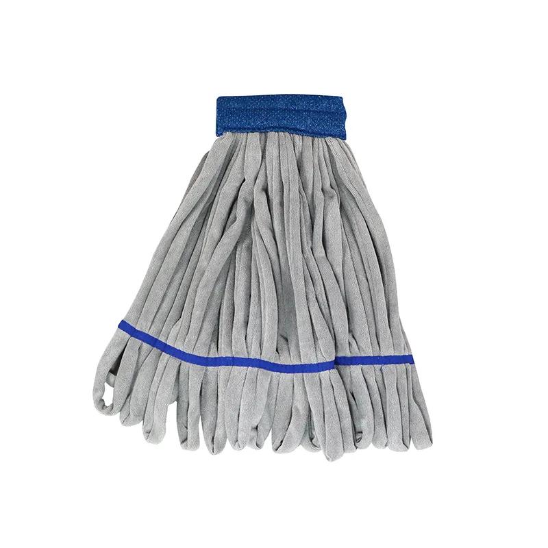 SmartColor™ RoughMop Tube Mop Gray Blue Microfiber Double Sided String 1/Each
