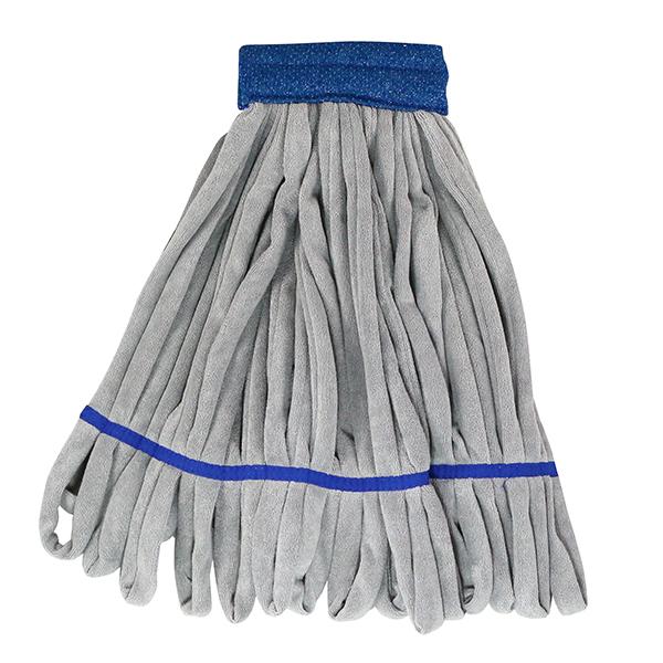 SmartColor™ RoughMop Tube Mop Gray Blue Microfiber Double Sided String 1/Each