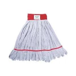 SmartColor™ Scrub Mop Gray Red Microfiber Loop End Heavy Duty Launderable 1/Each