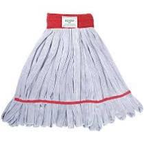 SmartColor™ Scrub Mop Gray Red Microfiber Loop End Heavy Duty Launderable 1/Each