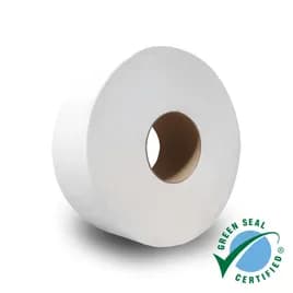 Ultra Toilet Paper & Tissue Roll 1000 FT 2PLY White Jumbo (JRT) 9IN Roll 12 Rolls/Case
