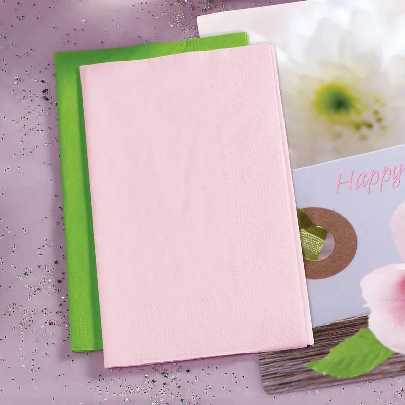 Dinner Napkins 7.5X4.25 IN Pink 2PLY 1000/Case