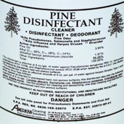 Solutions Plus® Pine One-Step Disinfectant 1 GAL Multi Surface Concentrate Quat 4/Case