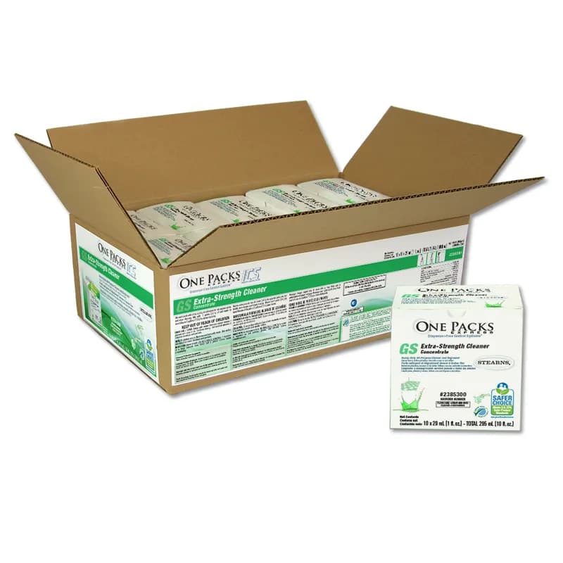 One Packs® Express GS All Purpose Cleaner Degreaser 1 OZ Concentrate Heavy Duty Extra Strength 10/Box