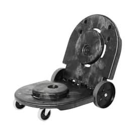 Brute® Trash Can Dolly 45.06X20.75X8.5 IN 400 LB Black Resin Tandem Swivel 1/Case