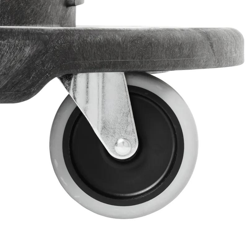 Brute® Trash Can Dolly 45.06X20.75X8.5 IN 400 LB Black Resin Tandem Swivel 1/Case