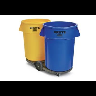 Brute® Trash Can Dolly 45.06X20.75X8.5 IN 400 LB Black Resin Tandem 1/Case