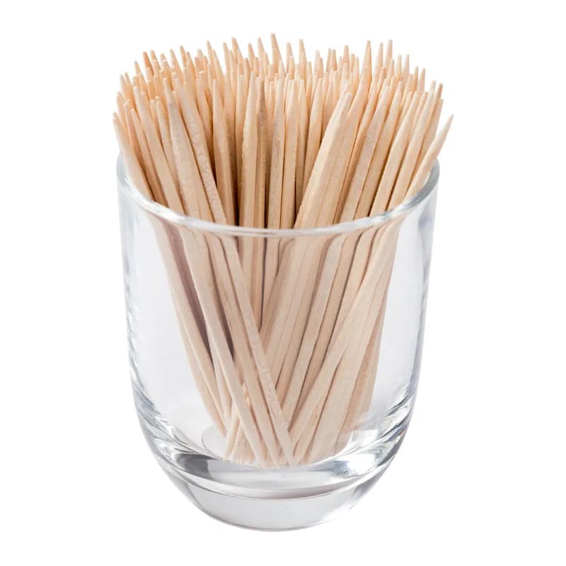 Toothpick Wood Square 800 Count/Pack 24 Packs/Case 19200 Count/Case