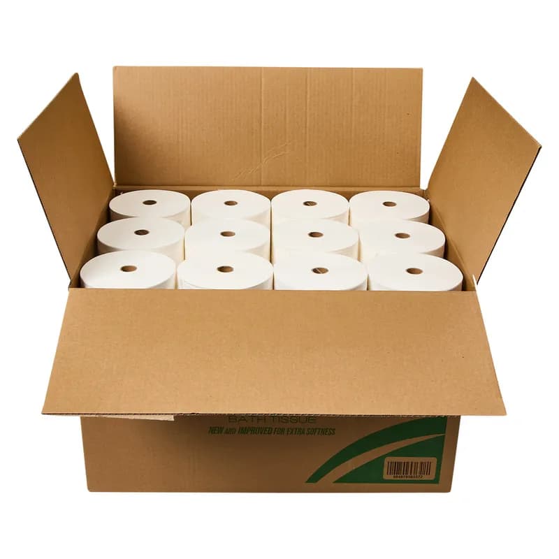 Ultra Toilet Paper & Tissue Roll 3.75X3.75 IN 2PLY White Micro-Core Specialty 1000 Sheets/Roll 36 Rolls/Case
