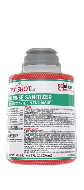TruShot 2.0® Sanitizer 9 OZ No Rinse 4/Case