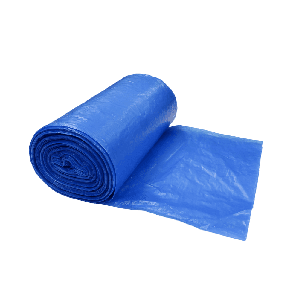 Victoria Bay Soiled Linen Bag Can Liner 37X50 IN 40-50 GAL Blue 1.3MIL 25 Count/Roll 6 Rolls/Case