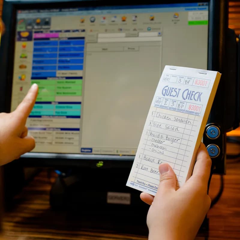 Guest Check Board 3.5X6.75 IN Paper Salmon 16 Lines 50 Sheets/Pack 49 Packs/Case 2500 Count/Case