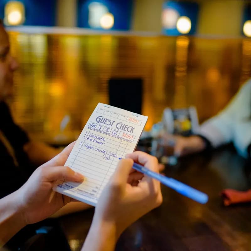 Guest Check Board 3.5X6.75 IN Paper Salmon 16 Lines 50 Sheets/Pack 49 Packs/Case 2500 Count/Case