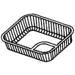 Nacho Take-Out Tray Base 5X6 IN OPS Clear Rectangle 500/Case