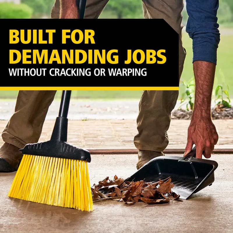 Dust Pan 12.25X8.25X13.25 IN Charcoal Plastic Heavy Duty 1/Each