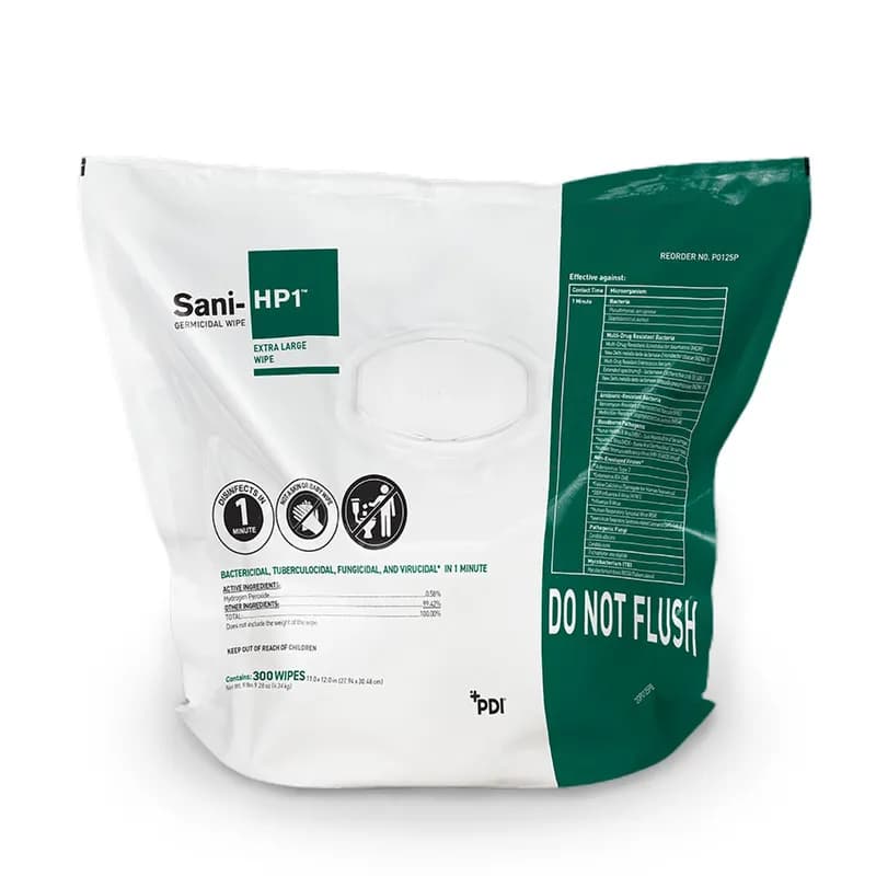 Sani-HP1™ Germicidal Cloth Wipe 300 Count/Pack 2 Packs/Case