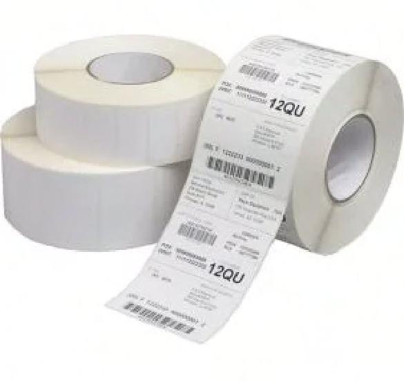 Direct Thermal Label 4X3 IN White Black With 0.75 IN Core Diameter Perforated Gap Sensing 200 Count/Roll 36 Rolls/Case