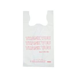 Hilex® Bag 1/6 HDPE 13MIC Thank You T-Sack 1000/Case