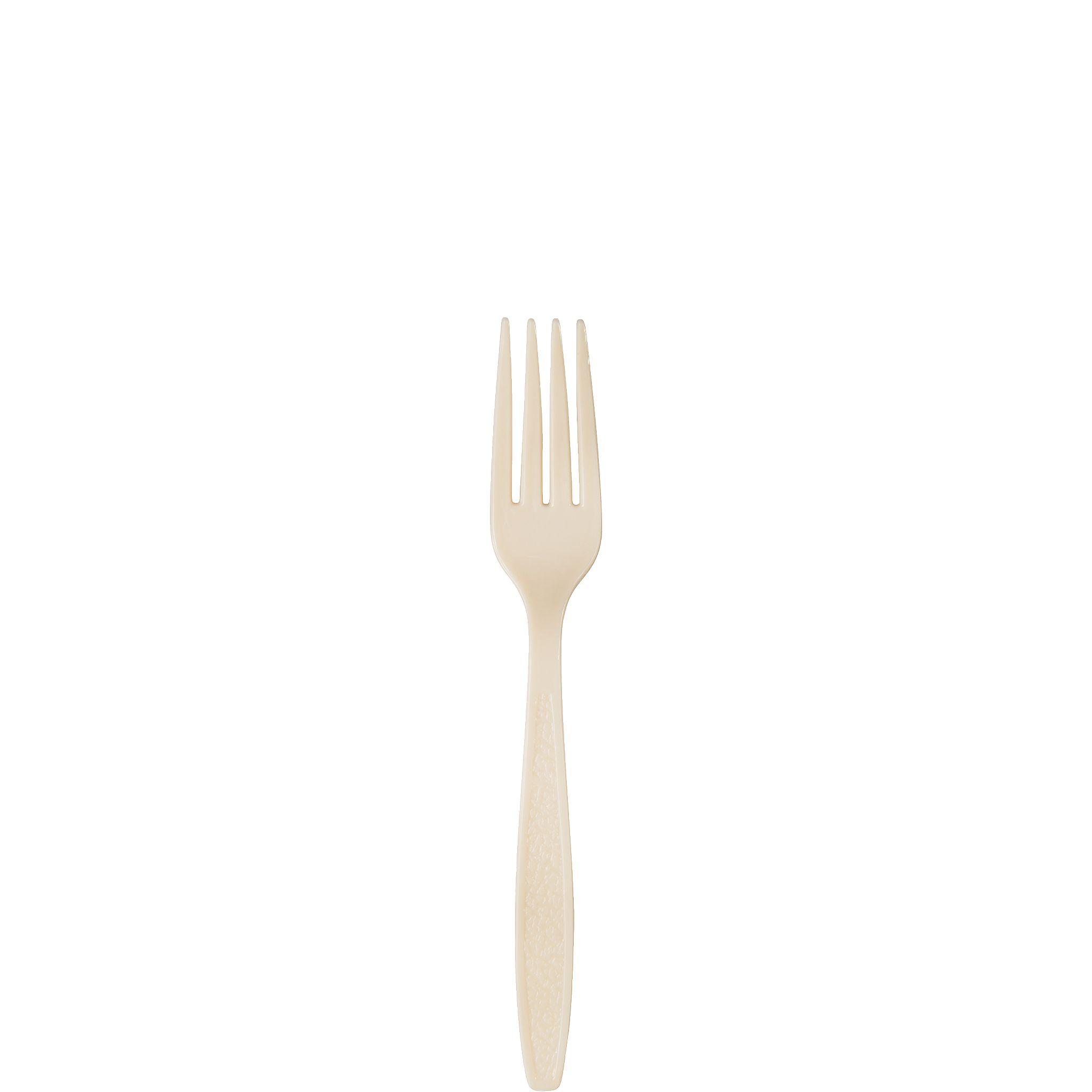 Solo® Guildware® Fork 7.1 IN PS Champagne Heavy Duty 100 Count/Pack 10 Packs/Case 1000 Count/Case
