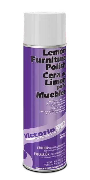 Victoria Bay Lemon Furniture Polish 19 OZ Aerosol 1/Each