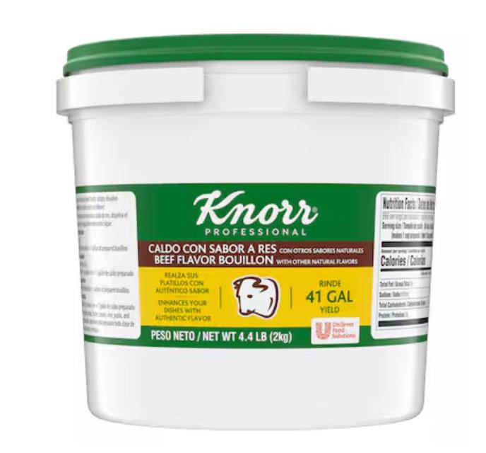 Knorr® Professional Caldo de Res Beef Bouillon 3.4 LB 4/Case