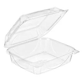 Essentials Take-Out Container Hinged With Dome Lid 8X7X3 IN RPET Clear Square 110/Case