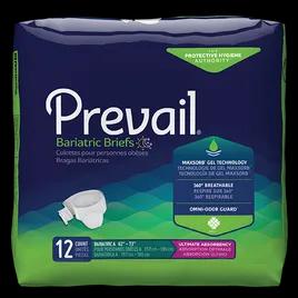 Prevail® Unisex Underwear XXL Textile Brief 12 Count/Bag 4 Bags/Case